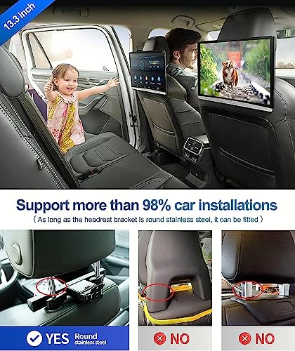 image for A AINAVI 13.3 Inch 4K 6th Generation Android 10.0 Multifunction Car TV