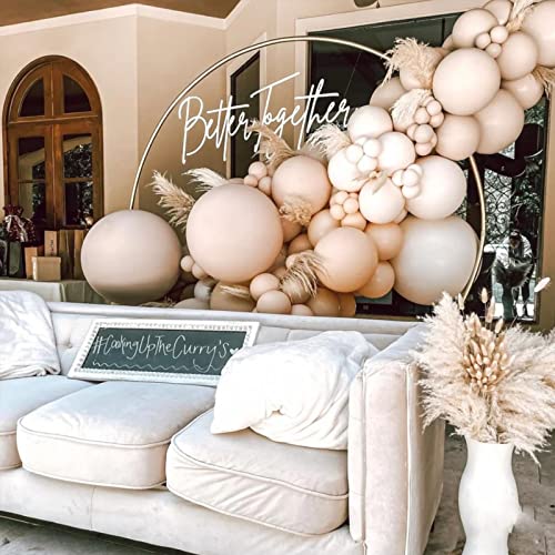 Image of Latex Balloons, 100-Pack Different Sizes 18 12 10 5 Inch Party Balloon Garland Kit (Sand White)