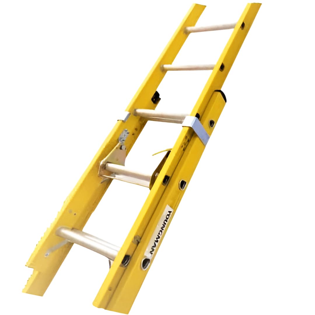 BKR 2m (6.56ft) Section Compact Extension Aluminum Step Ladder Full Height with Step Lock System and Anti-Slip Legs – 150 KG Load Capacity Comes with 1 Year Manufacturing Warranty-image-49