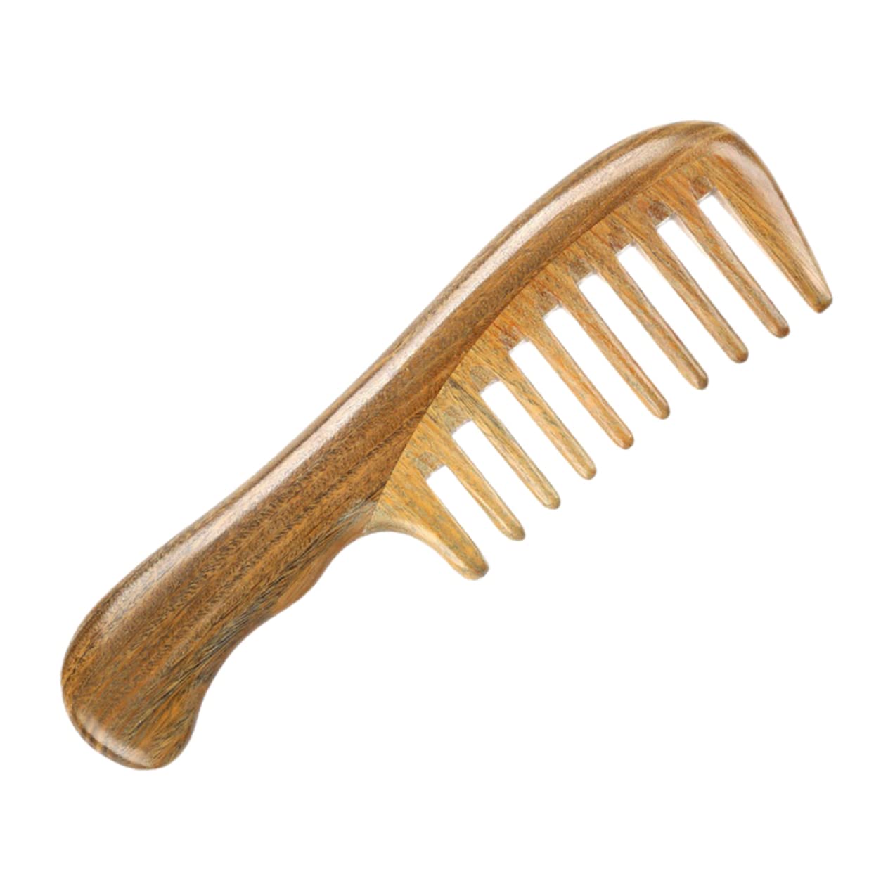 DOITOOL Peine de Sándalo de Dientes Anchos para Masaje Capilar, Ligero y Portátil, Adecuado para Spa y Viaje, Desenreda y Relaja el Cuero Cabelludo