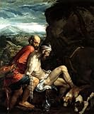 WONDERFULITEMS THE GOOD SAMARITAN BIBLICAL PAINTING BY JACOPO BASSANO 11' X 14' IMAGE SIZE REPRO ON CANVAS SHIPPED ROLLED UP. natl270