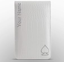 Craftsman Golf Crocodile Pattern Golf Scorecard Holder and Yardage Book Cover Case Protector Also Accept Custom Order with Your Name Stitched Customization Version