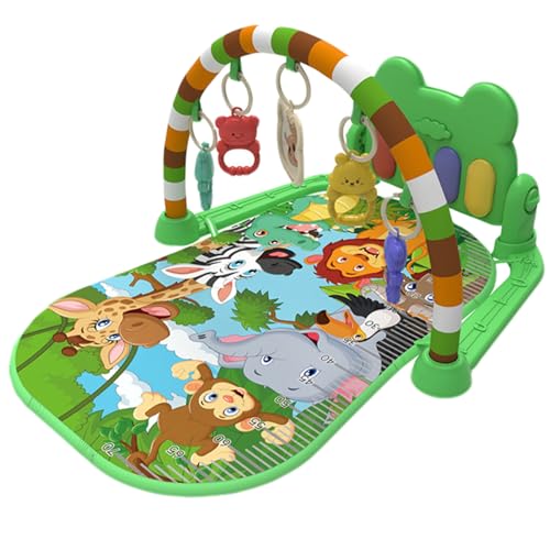 Tapis de jeu pour bébé musical et sensoriel avec piano détachable