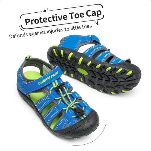 DREAM PAIRS Boys Girls Closed-Toe Outdoor Summer Sport Sandals for Little/Big Kid4