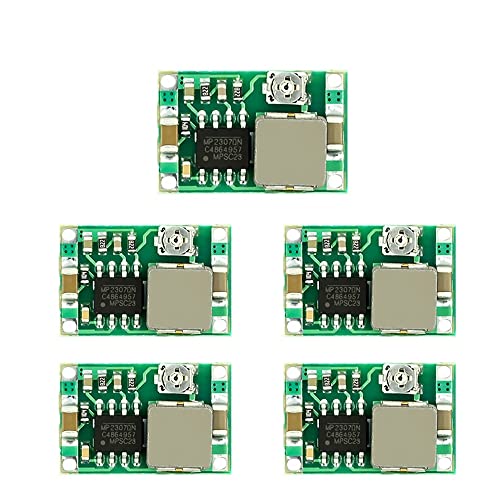 DollaTek 5Pcs pequeña Mini 360 Ajustable Fuente de alimentación DC Módulo Mini Bajada del módulo