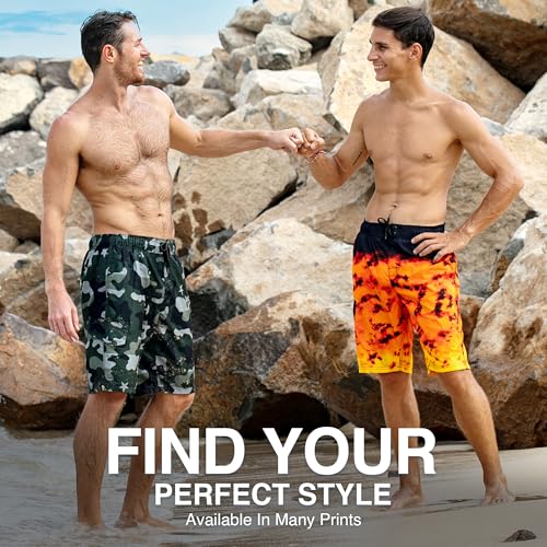 Image of Kanu Surf Men's Big Viper Extended Size Stripe Swim Trunk