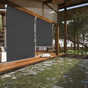 Riossad Senkrechtmarkise 100 x 240 cm Anthrazit