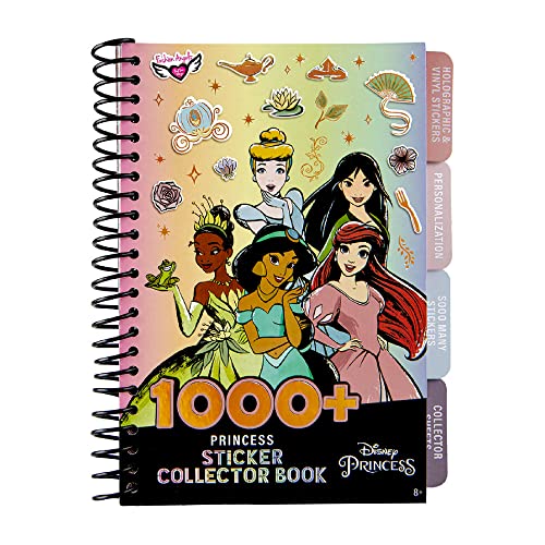 Fashion Angels Disney Princess 1000+ Collectible Stickers Book - Decorate Cell Phones, Notebooks, Shoes, School Supplies, Water Bottles, Gifts, Birthday Cards for Teachers, Kids, and Girls Ages 8 and Up