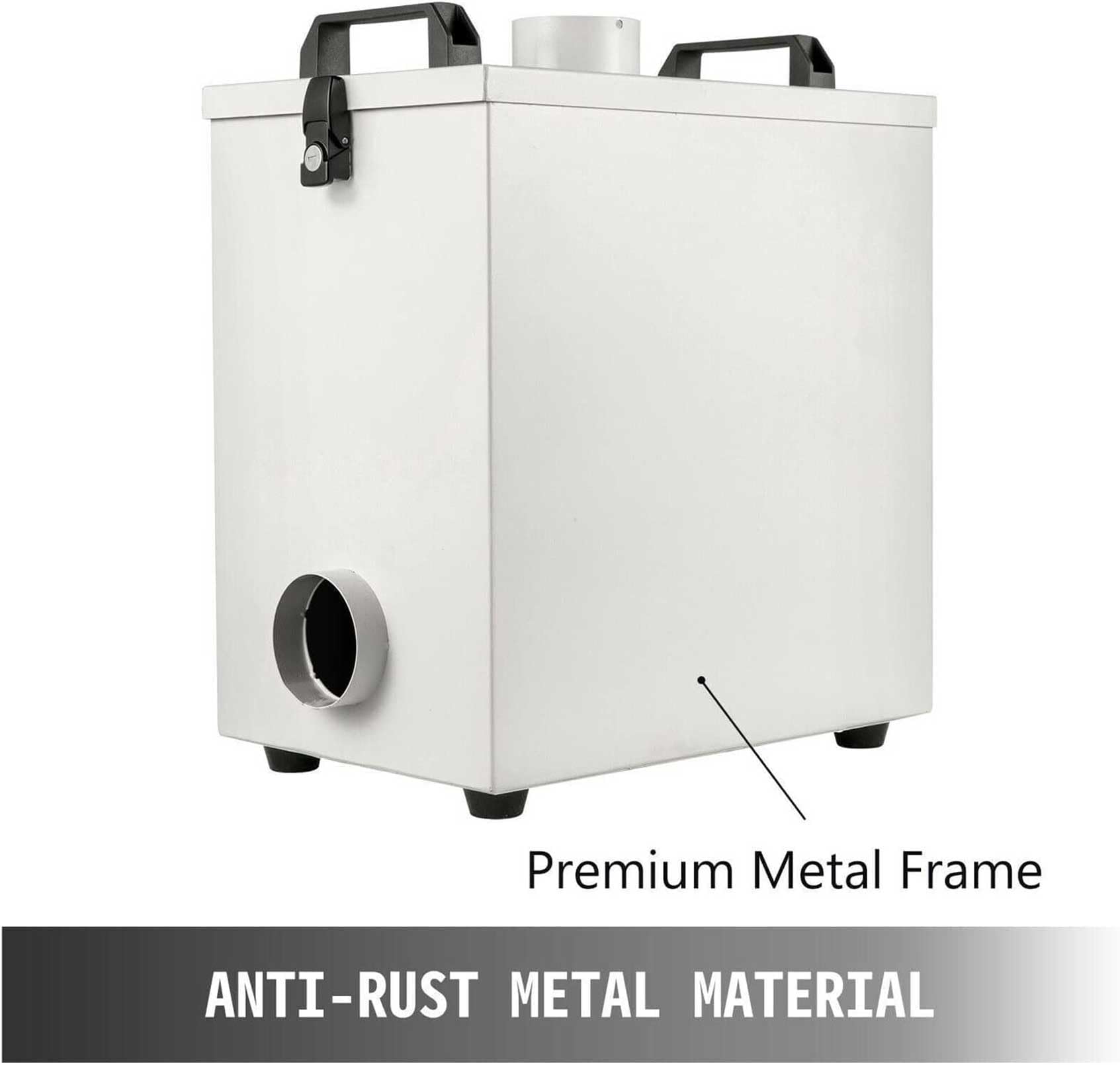 Purificador de aire extractor de humos de 80 W, purificador de humo de bajo ruido con amortiguador de metal, 180 m³/h para máquinas de grabado CNC CO2, sistema eficaz de filtración de aire