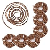 Geytetqi 7 PCS 15 FT Natural Grapevine Wreaths, Grapevine Twig, Vine Branch Wreath for DIY Crafts and Christmas Decorations, Ideal for Wedding Decor(Total 105 FT)