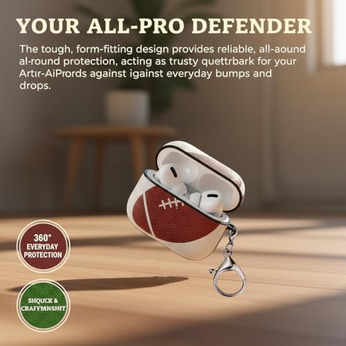 Image of for AirPods Pro 2 Case Leather, Crazy Horse Airpods Pro Soft PU Leather Case Cover with Keychain,for Apple Airpod Pros 2nd Generation 2023 2022 /AirPods Pro 2 /1 Gen for Man Women(Russian-03)