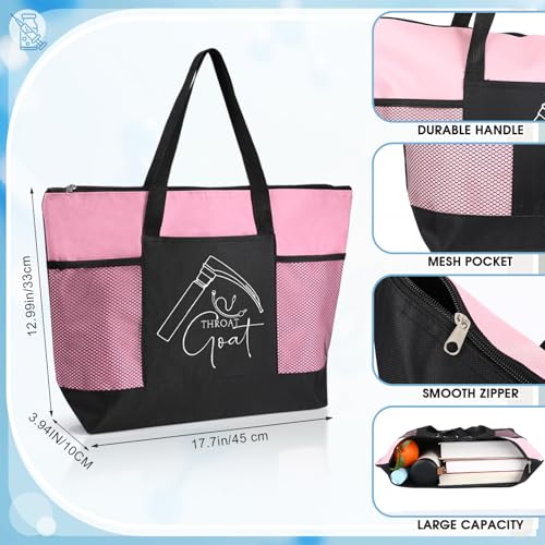 Image of 6 Pcs Team Appreciation Tote Bags Pocket for Women Employee Appreciation Gifts for Nurses Volunteer Cowork