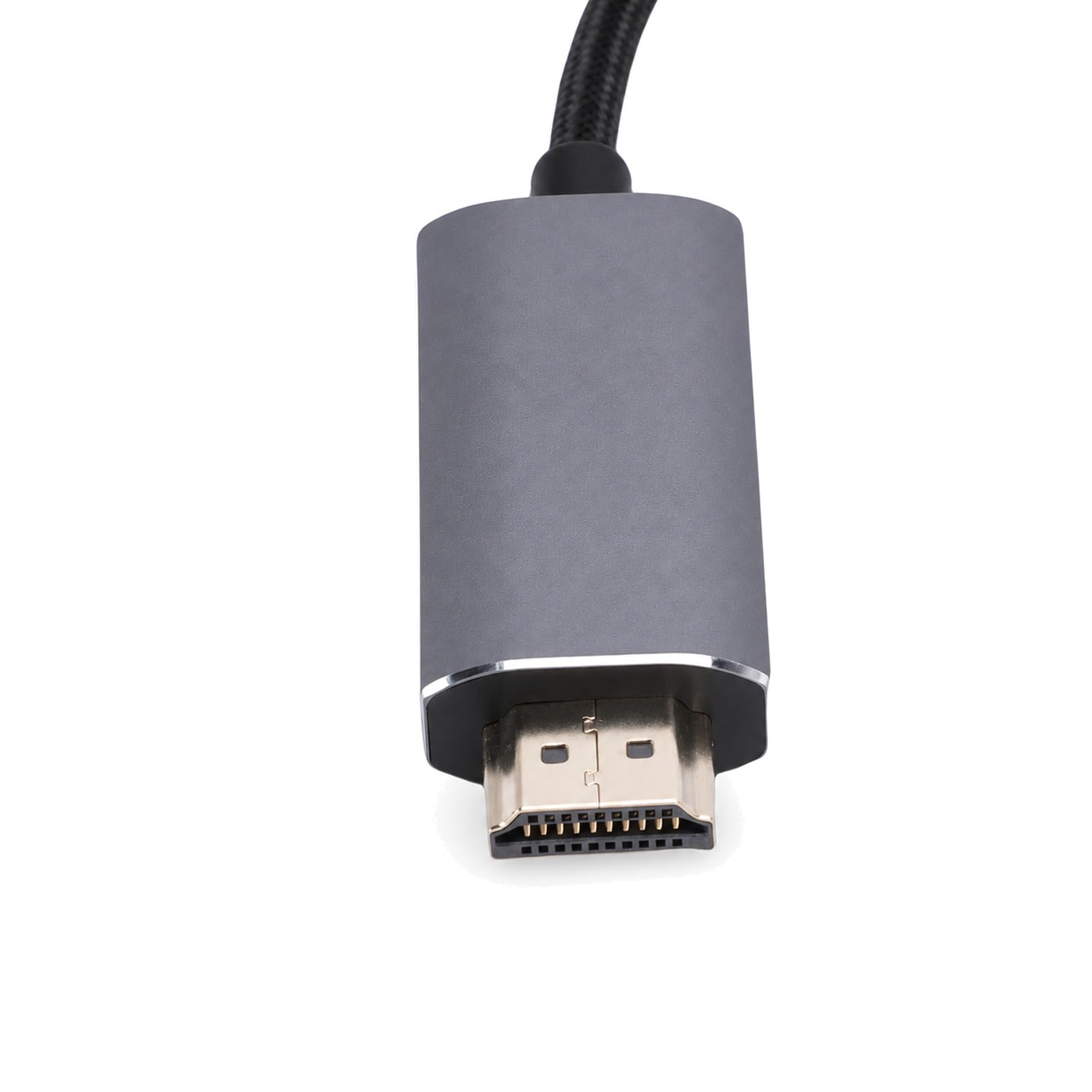Câble HDMI vers Mini DisplayPort, Cordon Adaptateur HD en Alliage D'aluminium 1080P 60Hz avec Câble D'alimentation USB, HDMI Mâle vers Mini DP Femelle