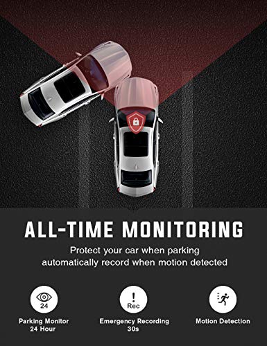 Dash Cam Front and Rear Include 32GB SD Card, 1080P Dash Camera for Cars 3 Inch LCD Screen Dual Dash Cam with Night Vision, 170° Wide Angle Dashboard Camera Motion Detection Parking Monitor G-Sensor - Thumbnail 2
