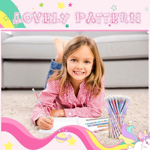 48 lápices de unicornio Spakon para niñas miniatura 3