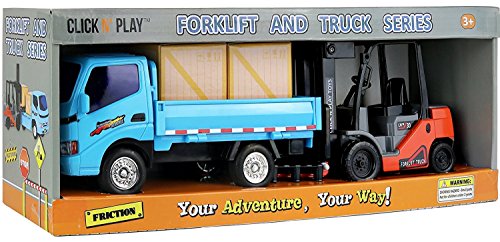 Click N' Play Forklift & Truck Play Set | Toy Truck Machines, Farm/Construction Toys, Dump Truck, Vehicle | Baby Boy Toys, Toddler Car, Toddler Toy Trucks, Little Boy Toys | Toy Car Gifts For Boys #TOP5