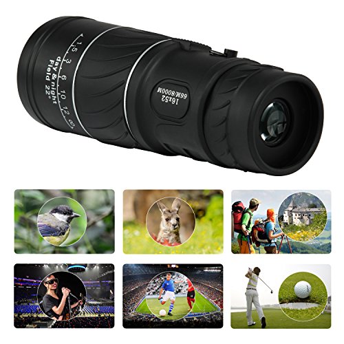 16X52 Monocular Telescope Waterproof Dual Focus Optics Zoom Lens Monocular Scope For Hunting, Camping, Surveillance, Bird Watching #TOP4