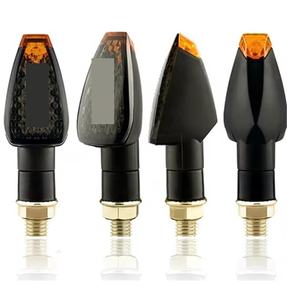 Luz de señal de giro ámbar e intermitente universal de 12V para motos 10mm 7