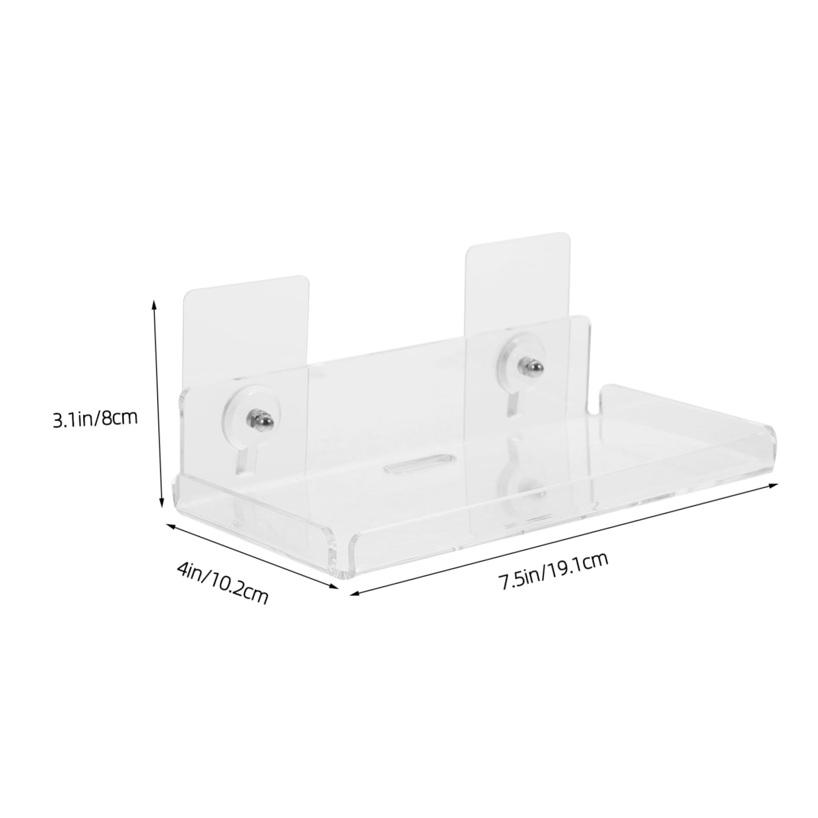 Happyyami Stylish Acrylic Wall-Mounted Camera Bracket No Drilling Required Floating Shelf for Security Cameras