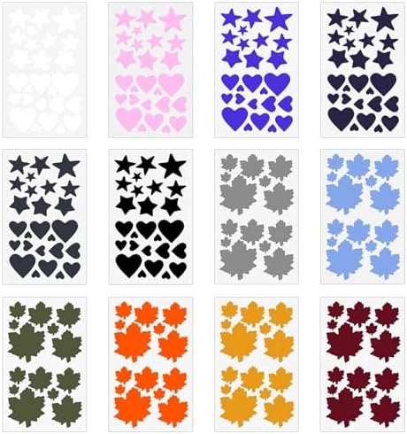 HORREX 12 Piezas Parches Ropa, Nylon Parches Autoadhesivos, Parche Ropa, Suave e Impermeable Tejido de Nailon Antidesgarro, para Chaqueta de Plumón, Tienda, Bolsa, Reparar Agujeros
