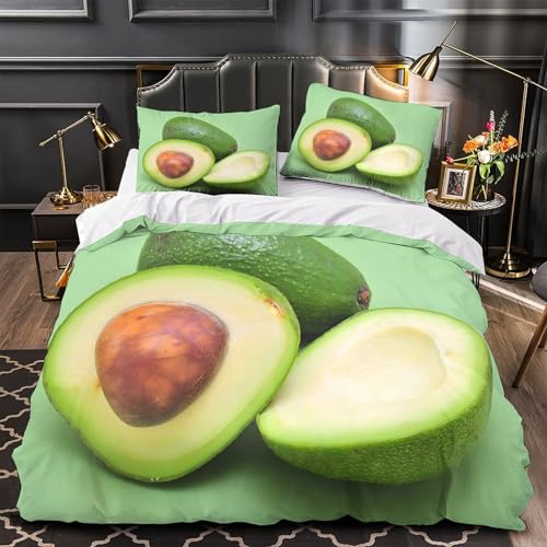 Housse de couette avocat 3D microfibre de qualité - 2