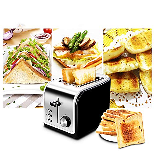 lonelymen Professioneller 2-Scheiben-Toaster, Edelstahl-Toaster, Hochauftrieb, breite Schlitze und 7 Bräunungsoptionen… – Bild 3