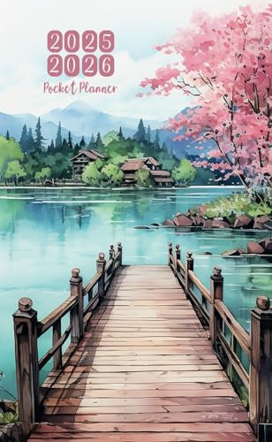 2025-2026 pocket planner: Small Size 2-Year from January 2025 to December 2026