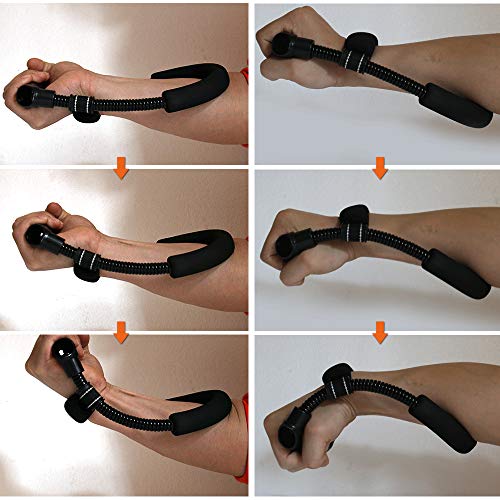 Exercitador de pulso, Andoer Hand Grip Arm Trainer Ajustável Antebraço Mão Pulso Dedo Exercício Trai