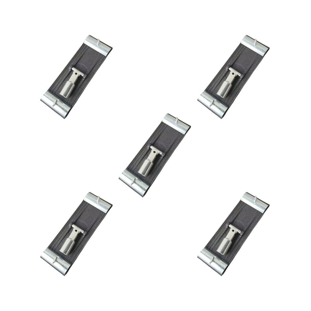 Juego de 5 soportes de lijado de mano para paneles de yeso, fabricación de muebles de carrocería, color negro, 23 x 8 cm