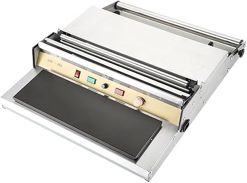 Seababyhouse 45cm (17,7 Zoll) Stretchfolienspender, Manuelle Versiegelungsmaschine für Lebensmittelverpackungen, Heizfolienspender für Obstschale Lebensmittelverpackung Küche