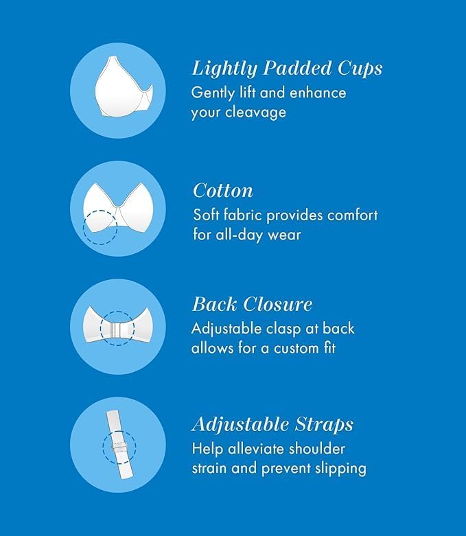 Bestform Womens 5006238 Patterned Wireless Cotton Bra with Light Padding - Image 4