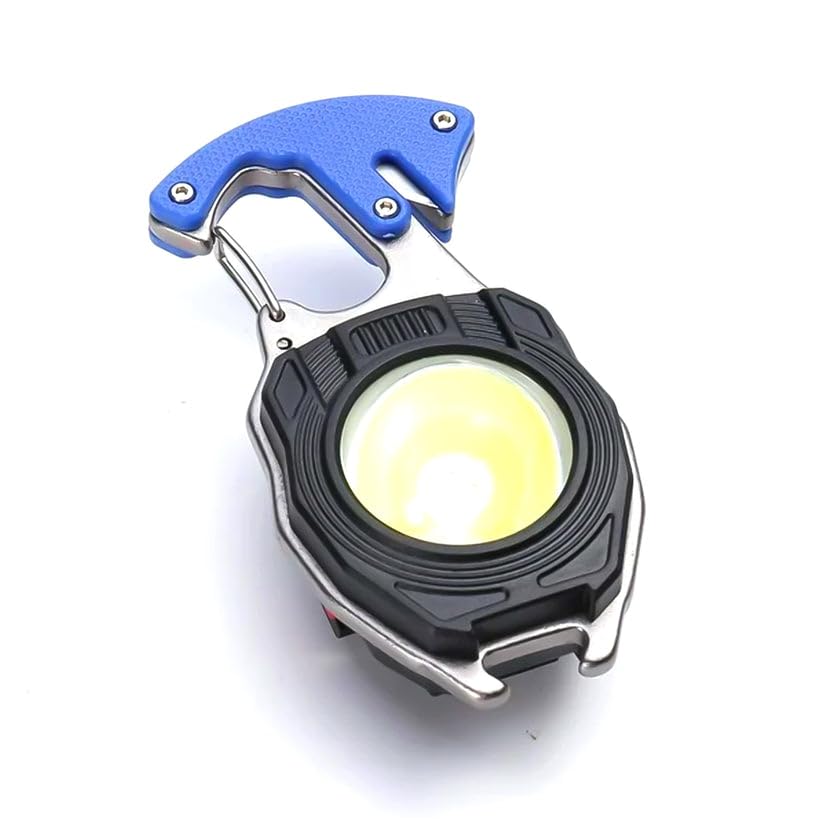 Keychain Led Flashlight Rechargeable Multi Function 6 Lighting Modes Pocket Key Chain Flash Light USB for Outdoor Camping,Walking with Cigarette Lighter-picture-10