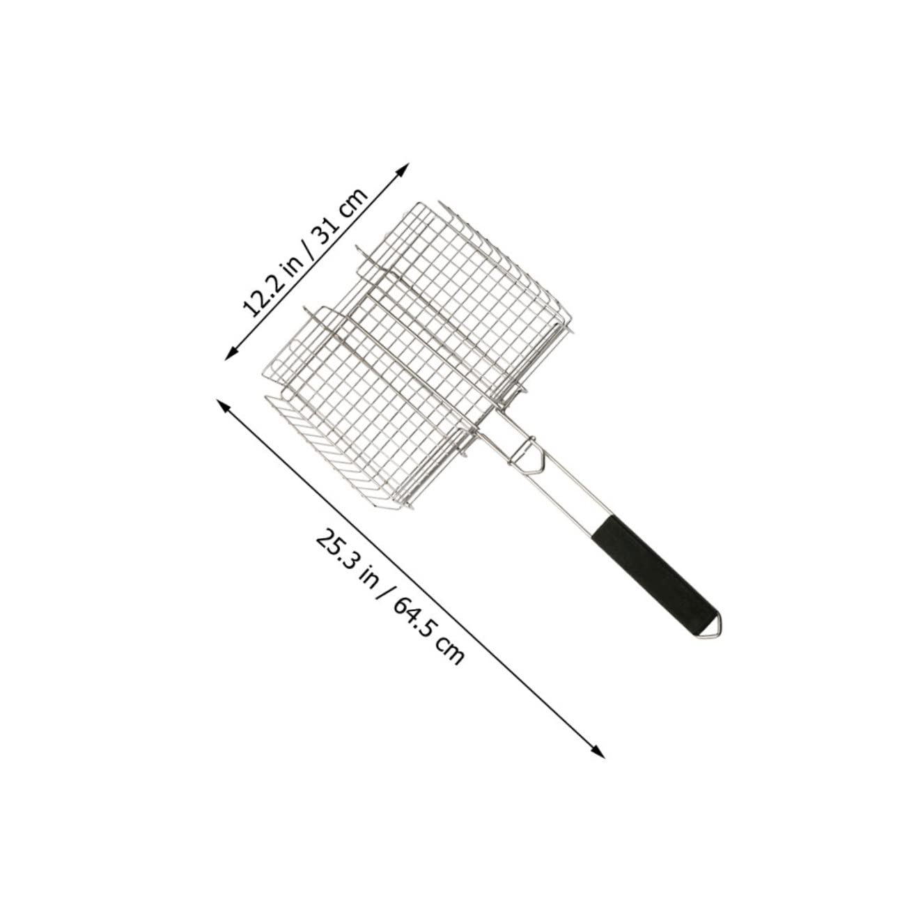 ibasenice 1Pc Barbecue Grill Rack Outdoor Cooking Tool for Fish Shrimp Vegetables Easy to Clean Space Saving Design Durable and High Accessory