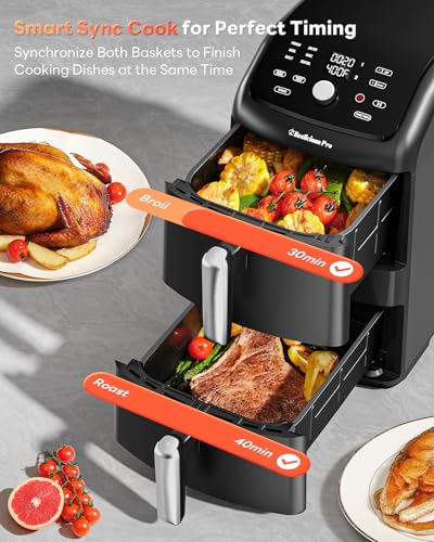 Save $92 on Beelicious Pro 12QT Dual Air Fryer with SyncHeat Tech - Image 5