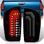 AJP Distributors Sequential LED White Tube Driving Brake Stop Tail Lights Signal Lamps Assembly LH + RH Pair Compatible/Replacement For Tacoma 2016 2017 2018 2019 2020 2021 2022 16 17 18 19 20 21 22