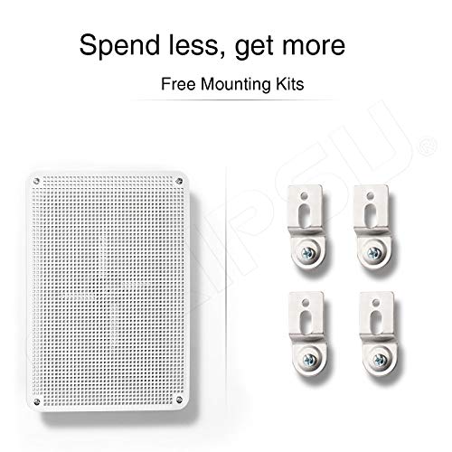 Qilipsu Hinged Cover Stainless Steel Latch 370X270X150Mm Junction Box With Mounting Plate, Abs Plastic Diy Electrical Project Case Ip67 Waterproof Dustproof Enclosure Grey (14.6"X10.6"X5.9") #TOP6