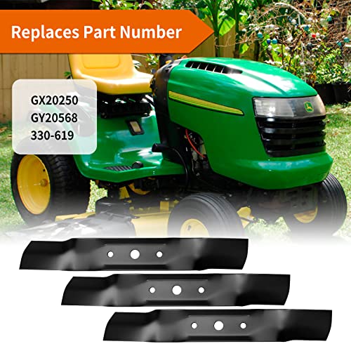 Lames de tondeuse GY20568 compatibles John Deere L120 L130 - 6