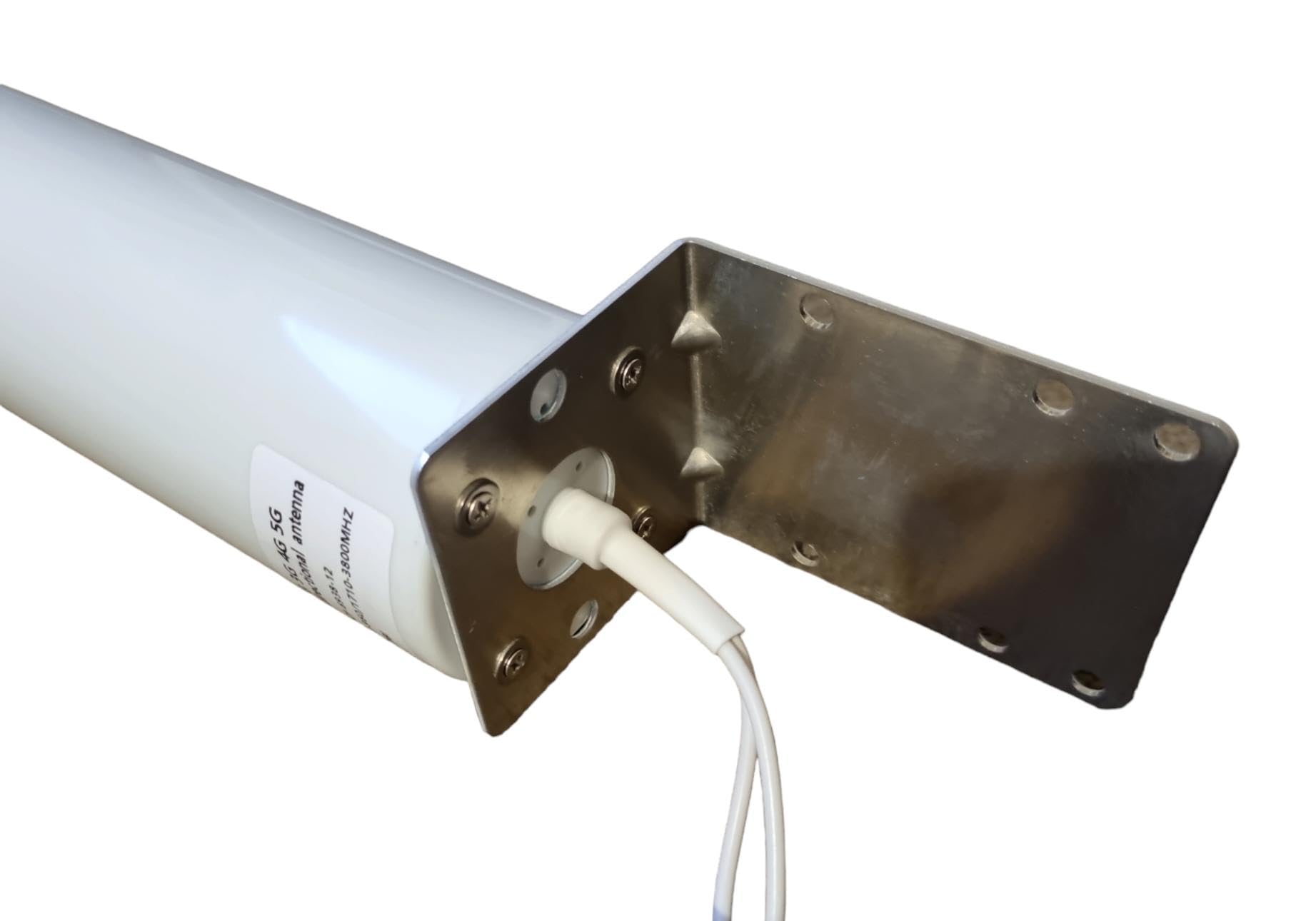 LTE 4G 5G MIMO 2X SMA Antenne Außenantenne weiß Verstärker mit 2 x 3m Verlängerungs-Kabel mit Wand Maßthalterung paßt zu Fritzbox 6850 5G Nighthawk M5