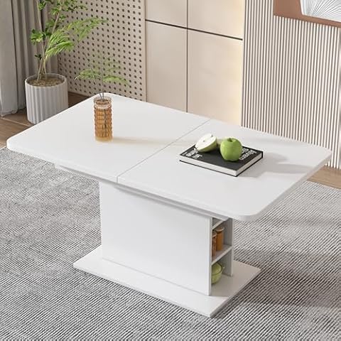 Table Extensible Soges avec Étagère Cover