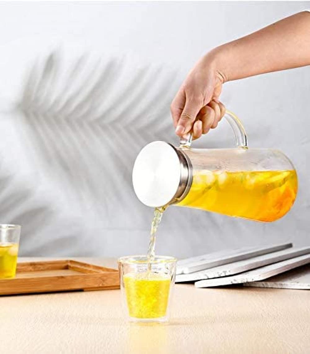 Hominas Caraffa Caffè Vetro 500ml - Borosilicato Resistente, Con