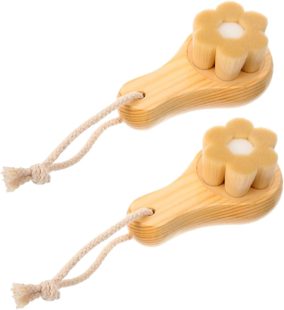 FOYTOKI 2 Stks Zachte Borstelige Gezichtsreiniging Borstel Vrouwen Handmatige Gezichtswasser Voor Mee -head Verwijderingsgereedschap Voor Gezichtsreiniging