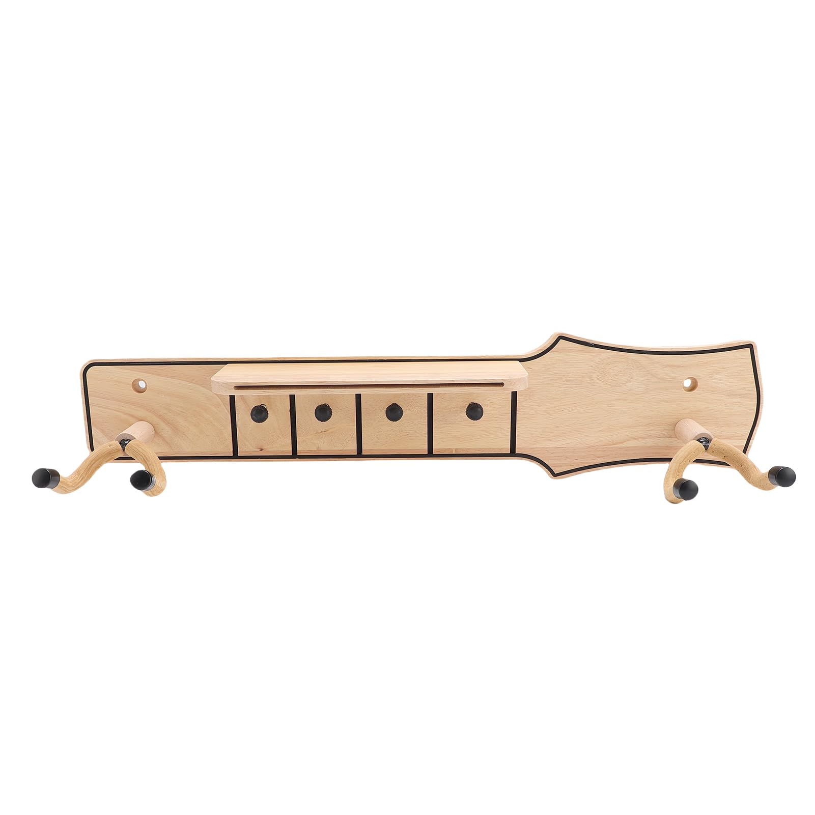Soporte de Pared para Guitarra con Gancho Giratorio, Elegante Colgador de Guitarra de Madera de Pino para Decoración del Hogar, Estudio y Oficina