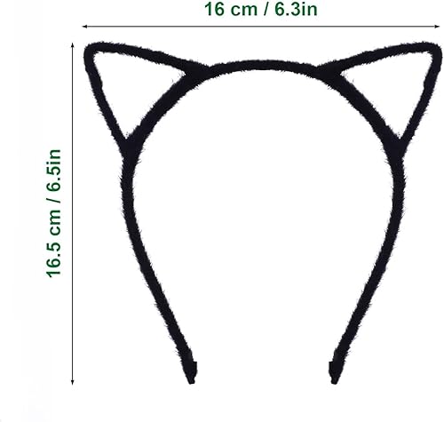 Miniatura 2 de WLLHYF 2 diademas de orejas de gato, diadema de Halloween, diadema de animales, diadema de orejas para cosplay, para adultos y niños