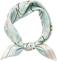 Vista 160 de FONYVE - Pañuelo de satén sedoso de tamaño mediano para mujer, cuadrado, 27.5 x 27.5 pulgadas