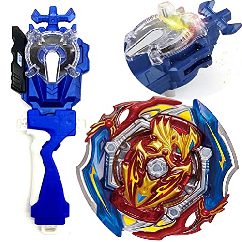 Mopogool Left Right Sparking Launcher Bey Burst Evolution Turbo GT Blades Battling Tops String Launcher Grip B-150 Booster Union Achilles Cn.Xt Retsu Starter Set Gaming Top Spinning Toy Boys' Gifts