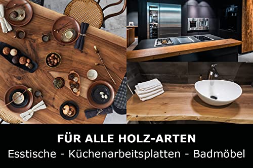 OLI-NATURA Worktop-Oil - Profi-Arbeitsplattenöl 500 ml, lebensmittelecht-zertifiziert (LFGB), lösemittelfrei, für Wohn-& Gastrobereich in Küche & Bad