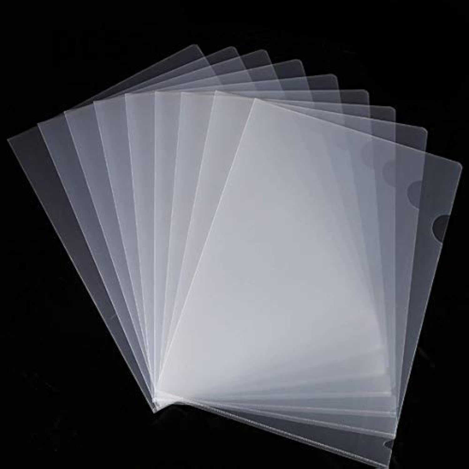 lyivssuy 20 Pack Clear Document Folder Copy Safe Project Pocket US Letter/ A4 Size in Transparent Color