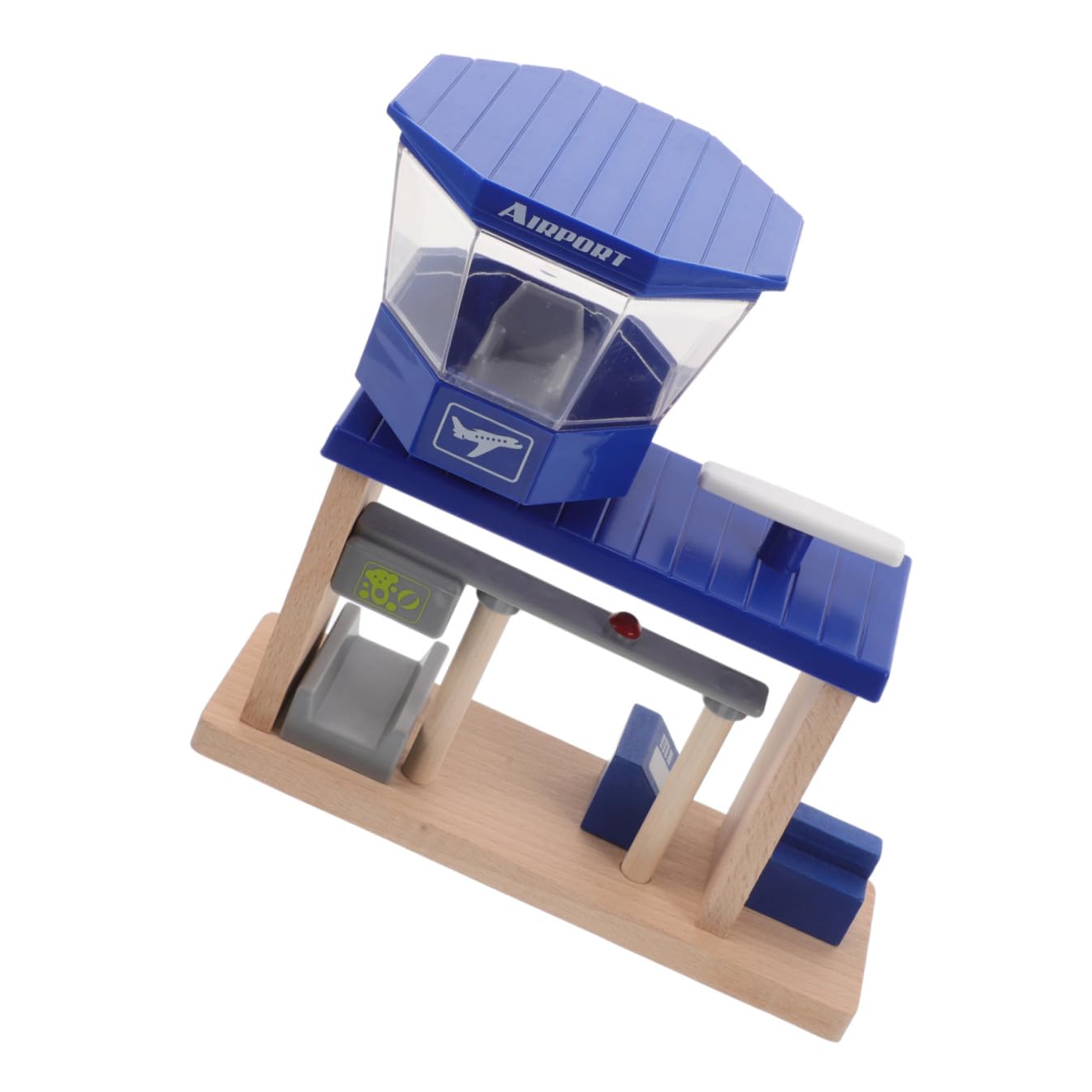 Giocattolo Pista Aeroporto in Legno e Plastica per Bambini 1 Pz | Accessori Scena, Design Unico, per Asili e Casa, Stimola Ragionamento e Creatività, Adatto al Gioco Creativo
