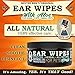 Mister Ben’s Ear Wipes for Dogs – Extra Large Treated Pads with Aloe to Gently Clean & Soothe Dog Ears, Reduce Odors & Discomfort – Approx. 100 XXL 3