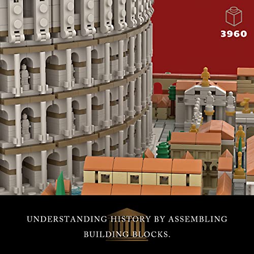 Givenni Architecture The Roman Colosseum Building Set; Collectible Model For Adults; Compatible With Lego, (3989Pieces) #TOP3
